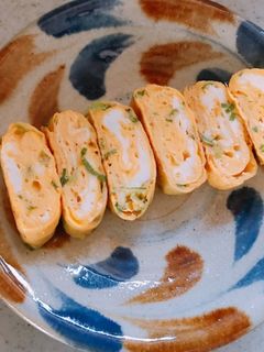 ダシダで簡単ネギ入り卵焼き-レシピのメイン写真