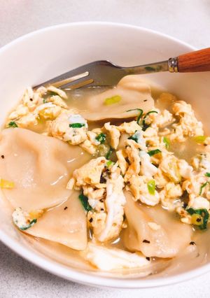 簡単☆冷凍水餃子のさっぱりスープ-レシピのメイン写真