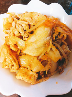 豚とキムチの炒め物-レシピのメイン写真