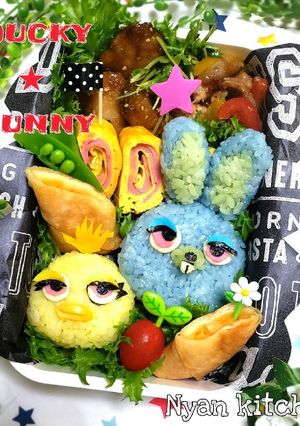 トイ･ストーリー４★ダッキー&バニー弁当-レシピのメイン写真