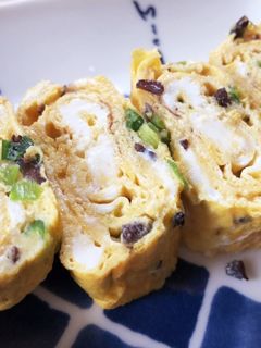 きくらげとネギ入り卵焼き-レシピのメイン写真