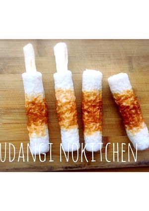 スライスチーズをちくわに詰める時の裏技-レシピのメイン写真