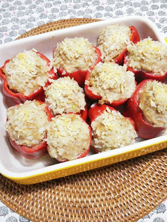 赤ピーマンの肉詰め☆お弁当☆-レシピのメイン写真