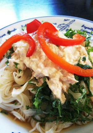 ツナマヨそうめん-レシピのメイン写真