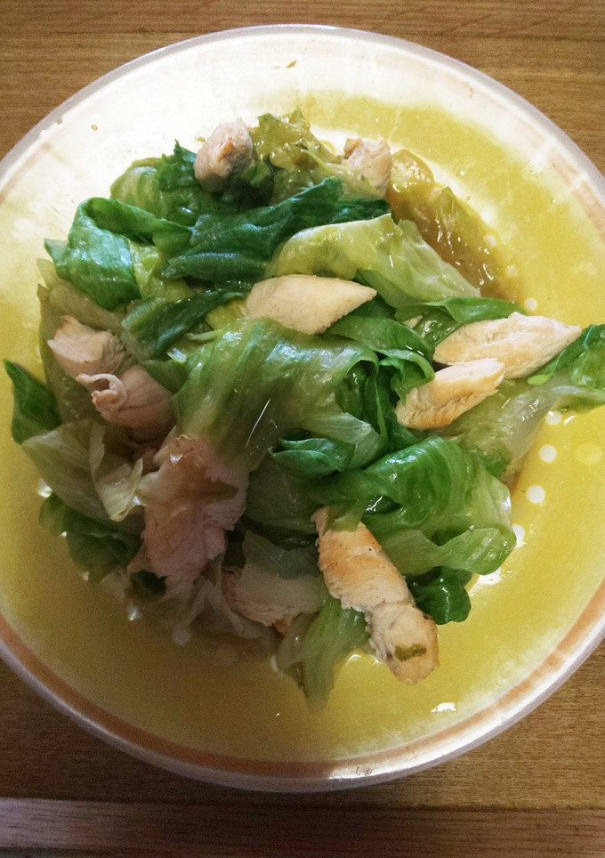 鶏ささみとレタスのサラダ仕立て-レシピのメイン写真