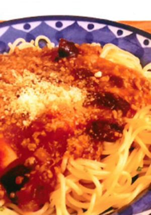 地元野菜たっぷりミートソース-レシピのメイン写真
