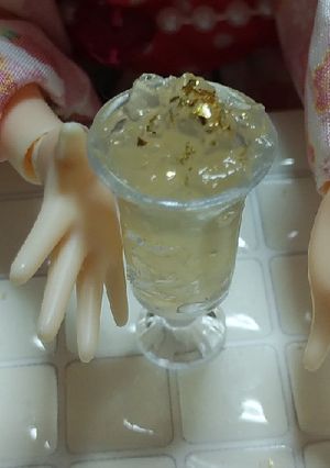 リカちゃんサイズ♡キラキラ林檎ゼリーꕤ*-レシピのメイン写真