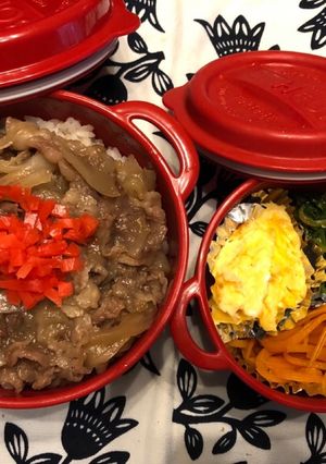 女子中学生牛丼弁当20190624-レシピのメイン写真
