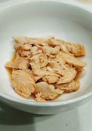 簡単☆鶏胸肉のやわらかレンジ煮-レシピのメイン写真