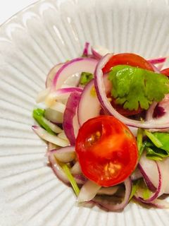 紫玉ねぎとトマトのエスニックマリネ-レシピのメイン写真