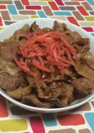 超簡単☆甘辛！激ウマ吉野家もびっくり豚丼-レシピのメイン写真