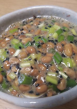 【栄養満点】黒ごまと納豆卵の冷やっこ-レシピのメイン写真