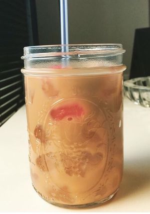 タピオカが無ければわらび餅をミルクティー-レシピのメイン写真