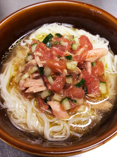 トマトとツナのそうめん-レシピのメイン写真