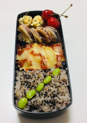 181、ポテトチーズとイカフライ弁当♡-レシピのメイン写真