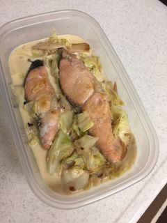 鮭とキャベツのクリーム煮!-レシピのメイン写真