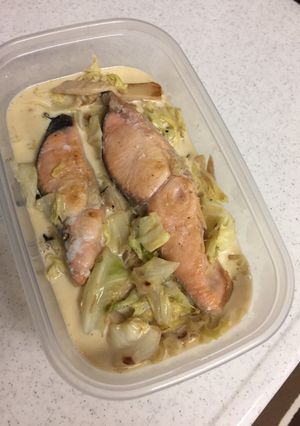 鮭とキャベツのクリーム煮！-レシピのメイン写真