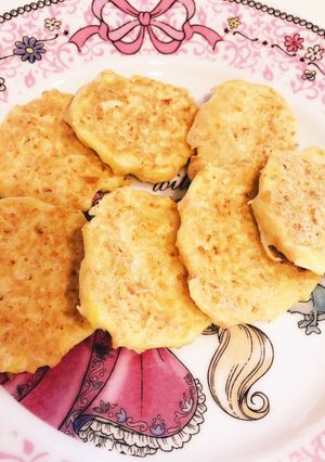 離乳食☆キャベツと納豆のお焼き☆中期-レシピのメイン写真