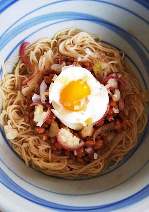 納豆豆乳そうめん-レシピのメイン写真