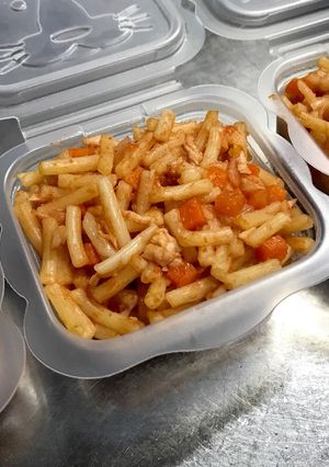 離乳食 ささみのトマトパスタ-レシピのメイン写真