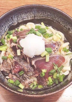 カツオのぶっかけうどん〜大根おろし添え〜-レシピのメイン写真