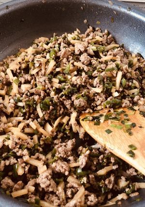 漢の そぼろ飯(青椒肉絲風)-レシピのメイン写真