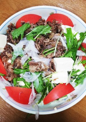 牛肉と水菜のサラダ-レシピのメイン写真