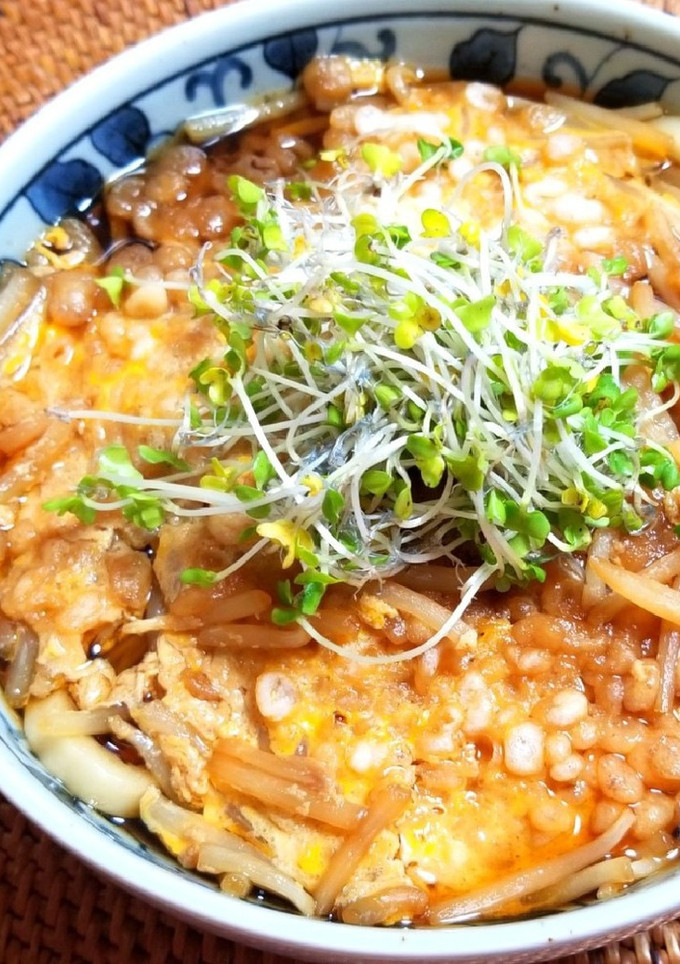 揚げ玉モヤシの玉子とじうどん-レシピのメイン写真