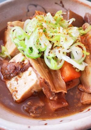 絶品！！牛すじもつ煮込み-レシピのメイン写真