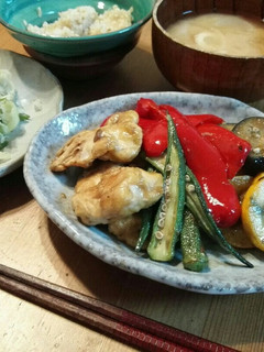 鶏胸肉と夏野菜のカレー炒め-レシピのメイン写真