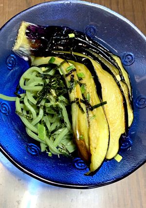 簡単にもう一品！！揚げナス茶そば☆彡-レシピのメイン写真