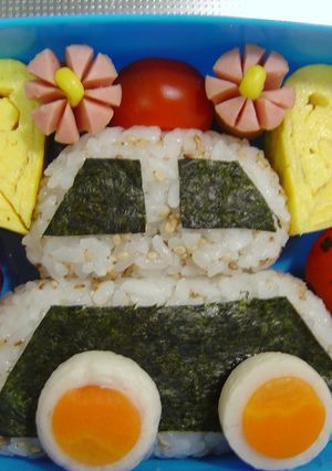 【キャラ弁】簡単☆パトカー弁当-レシピのメイン写真