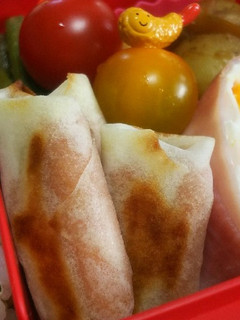 お弁当に!ポークビッツの春巻風-レシピのメイン写真