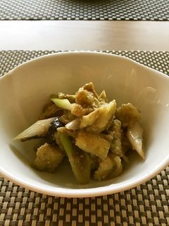 ナスと白ネギの生姜醤油和え-レシピのメイン写真