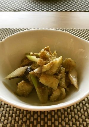 ナスと白ネギの生姜醤油和え-レシピのメイン写真