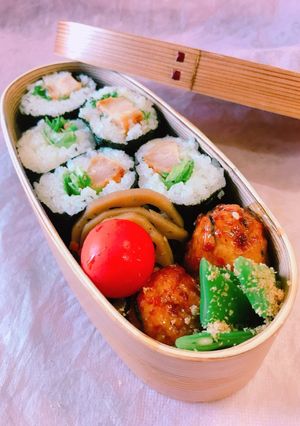 コンビニ揚げ鶏で！鶏マヨの中巻き-レシピのメイン写真
