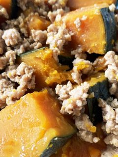 かぼちゃ鶏そぼろ煮-レシピのメイン写真