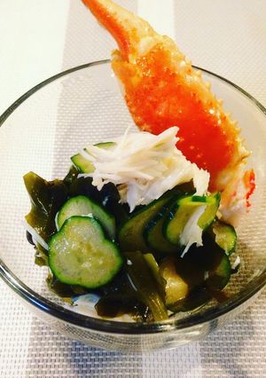 副菜に！キュウリとカニの酢の物-レシピのメイン写真