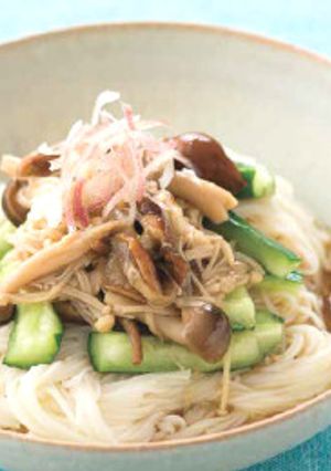とろみきのこのぶっかけ麺-レシピのメイン写真