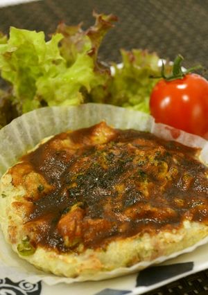 カップお好み焼き@高梁川流域学校給食-レシピのメイン写真