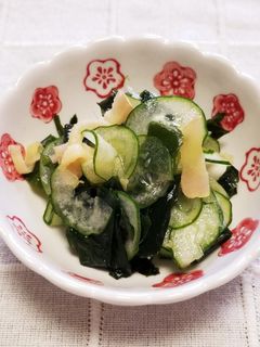 箸休め♪わかめ・きゅうり・生姜ポン酢和え-レシピのメイン写真
