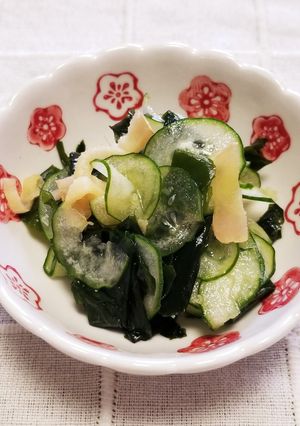 箸休め♪わかめ・きゅうり・生姜ポン酢和え-レシピのメイン写真