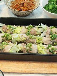 グリラーで、レンチン!レタスの豚しゃぶ-レシピのメイン写真