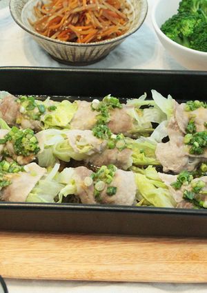 グリラーで、レンチン！レタスの豚しゃぶ-レシピのメイン写真