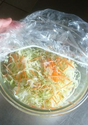 シャワーキャップでラップのかわり-レシピのメイン写真