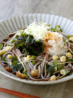 【卯月製麺】ワカメとカイワレのおろしそば-レシピのメイン写真