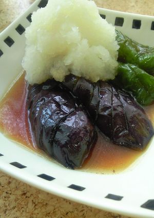冷た～い！なすとピーマンの揚げびたし♪-レシピのメイン写真