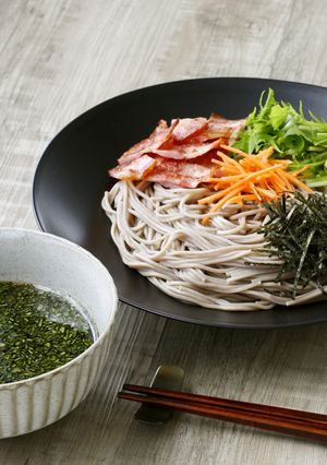 【卯月製麺】さわやかバジルつけそば-レシピのメイン写真