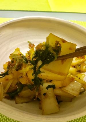 酒の肴にセロリの七味風味きんぴら-レシピのメイン写真