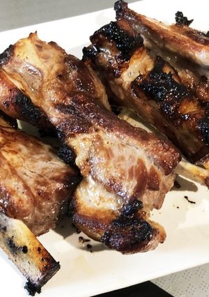 グリルで豚スペアリブの漬け込み焼き-レシピのメイン写真